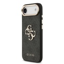 Apple iPhone 17 Air Kılıf Guess Orjinal Lisanslı Gold Metal Kamera Çerçeveli 4G Desenli Metal Büyük 4G ve Yazı Logolu Kapak - 3