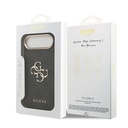 Apple iPhone 17 Air Kılıf Guess Orjinal Lisanslı Gold Metal Kamera Çerçeveli 4G Desenli Metal Büyük 4G ve Yazı Logolu Kapak - 7