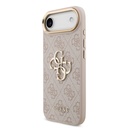 Apple iPhone 17 Air Uyumlu Kılıf Guess Orjinal Lisanslı Gold Metal Kamera Çerçeveli 4G Desenli Metal Büyük 4G ve Yazı Logolu Kapak - 15