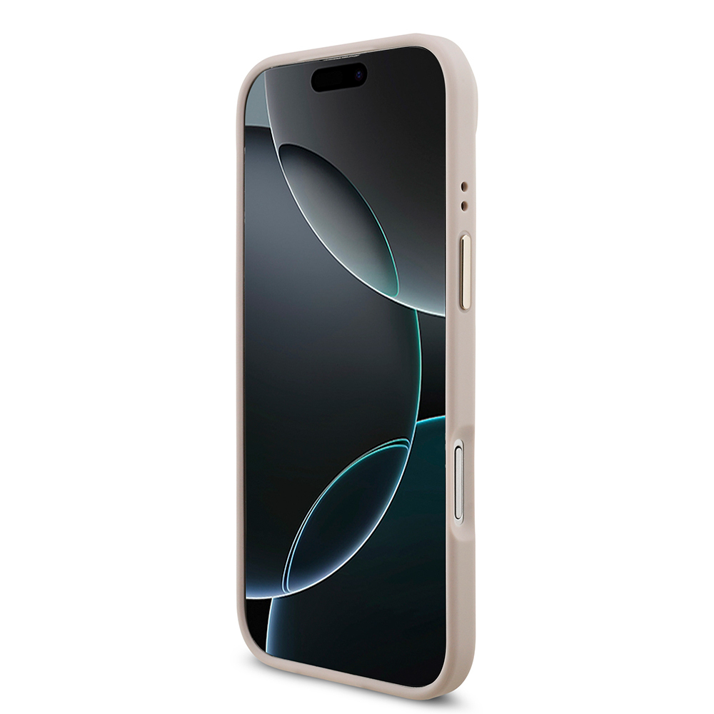 Apple iPhone 17 Air Uyumlu Kılıf Guess Orjinal Lisanslı Gold Metal Kamera Çerçeveli 4G Desenli Metal Büyük 4G ve Yazı Logolu Kapak - 18