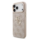Apple iPhone 17 Pro Max Uyumlu Kılıf Guess Orjinal Lisanslı Gold Metal Kamera Çerçeveli 4G Desenli Metal Büyük 4G ve Yazı Logolu Kapak - 15