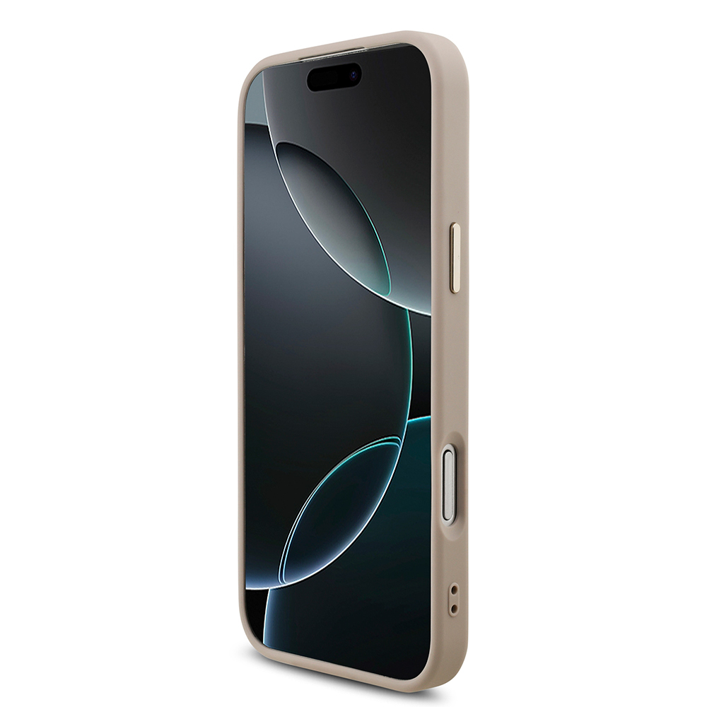 Apple iPhone 17 Pro Max Uyumlu Kılıf Guess Orjinal Lisanslı Gold Metal Kamera Çerçeveli 4G Desenli Metal Büyük 4G ve Yazı Logolu Kapak - 18