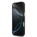 Apple iPhone 17 Kılıf Guess Orjinal Lisanslı Gold Metal Kamera Çerçeveli Taşlı Üçgen Logo 4G Desenli Kapak - 4