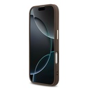 Apple iPhone 17 Kılıf Guess Orjinal Lisanslı Gold Metal Kamera Çerçeveli Taşlı Üçgen Logo 4G Desenli Kapak - 11