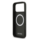 Apple iPhone 17 Pro Max Kılıf BMW Orjinal Lisanslı M-safe Şarj Özellikli Metal BMW ve M Logolu PU Karbon Tasarımlı Kapak - 12