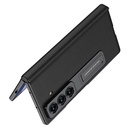 ​Galaxy Z Fold 7 Kılıf Deri Standlı Zore Kıpta Premium Kılıf - 1