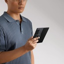 Galaxy Z Fold 7 Kılıf M-safe Şarj Özellikli 600D Aramid Fiber Pitaka Ultra-Slim Classic Serisi Black-Grey Twill Kapak - 8