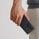 Galaxy Z Fold 7 Kılıf M-safe Şarj Özellikli 600D Aramid Fiber Pitaka Ultra-Slim Classic Serisi Black-Grey Twill Kapak - 10