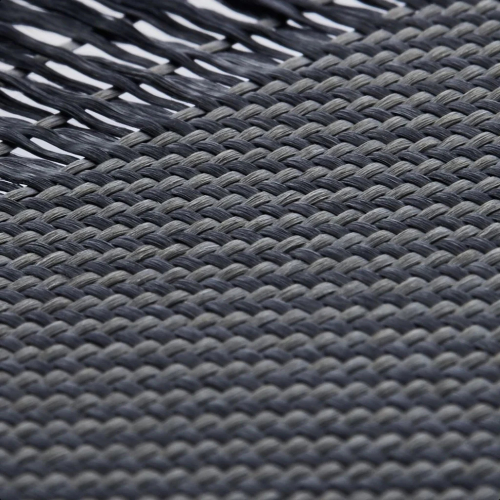 Galaxy Z Fold 7 Kılıf M-safe Şarj Özellikli 600D Aramid Fiber Pitaka Ultra-Slim Classic Serisi Black-Grey Twill Kapak - 11