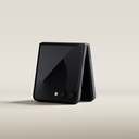 Samsung Galaxy Z Flip Uyumlu 7 Kılıf M-safe Şarj Özellikli 600D Aramid Fiber Pitaka Ultra-Slim Classic Serisi Black-Grey Twill Kapak - 6