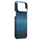 Apple iPhone 17 Pro Max Kılıf M-safe Şarj Özellikli Aramid Fiber Pitaka Tactile Woven Sunset-Moonrise Serisi Sunset Kapak - 1