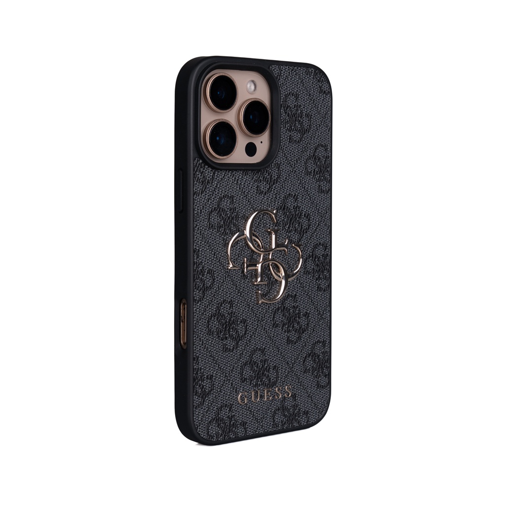 Apple iPhone 16 Pro Max Uyumlu Kılıf Guess Orjinal Lisanslı PU Deri 4G Büyük Metal Logolu Çapraz Vücut Askılı Kapak - 7