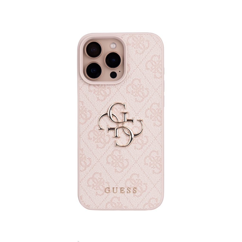 Apple iPhone 16 Pro Max Uyumlu Kılıf Guess Orjinal Lisanslı PU Deri 4G Büyük Metal Logolu Çapraz Vücut Askılı Kapak - 15
