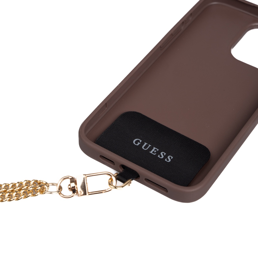 Apple iPhone 15 Pro Max Uyumlu Kılıf Guess Orjinal Lisanslı PU Deri 4G Büyük Metal Logolu Çapraz Vücut Askılı Kapak - 8