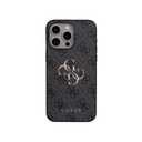 Apple iPhone 15 Pro Max Uyumlu Kılıf Guess Orjinal Lisanslı PU Deri 4G Büyük Metal Logolu Çapraz Vücut Askılı Kapak - 16