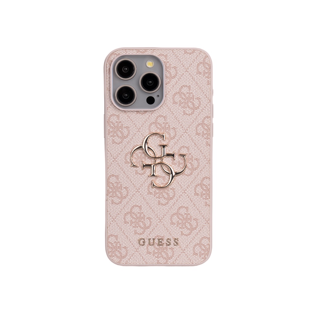 Apple iPhone 15 Pro Max Uyumlu Kılıf Guess Orjinal Lisanslı PU Deri 4G Büyük Metal Logolu Çapraz Vücut Askılı Kapak - 21