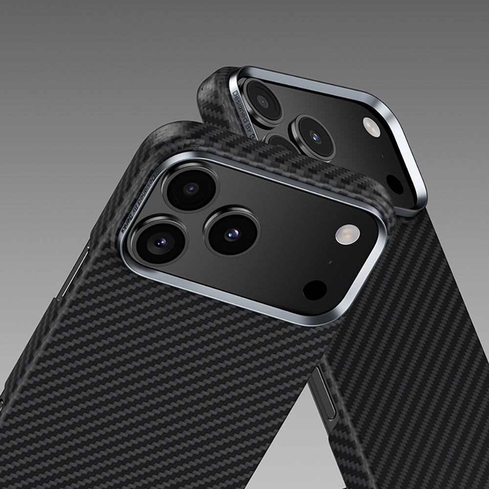 Apple iPhone 17 Kılıf Benks M-safe Şarj Özellikli Metal Kamera Çerçeveli Magnetik ArmorAir 600D Kevlar Fiber Kapak - 1