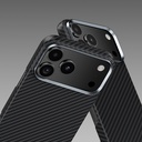 Apple iPhone 17 Kılıf Benks M-safe Şarj Özellikli Metal Kamera Çerçeveli Magnetik ArmorAir 600D Kevlar Fiber Kapak - 1