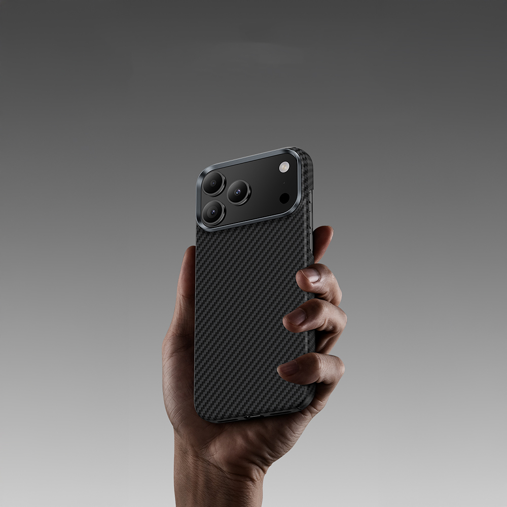 Apple iPhone 17 Air Kılıf Benks M-safe Şarj Özellikli Metal Kamera Çerçeveli Magnetik ArmorAir 600D Kevlar Fiber Kapak - 2