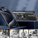 Galaxy A17 Kılıf Magnetik Standlı Kamera Korumalı Zore Sürgülü Vega Kapak - 3