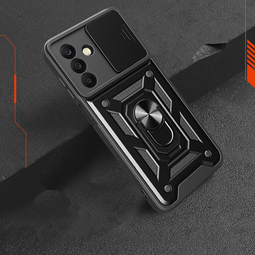 Galaxy A17 Kılıf Magnetik Standlı Kamera Korumalı Zore Sürgülü Vega Kapak - 8