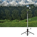 Wiwu Wi-SE015 Canlı Yayın Dolgu Işıklı Teleskopik Tripod ve Selfie Çubuğu - 5