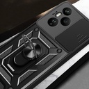 Honor 400 Uyumlu Pro Kılıf Magnetik Standlı Kamera Korumalı Zore Sürgülü Vega Kapak - 6