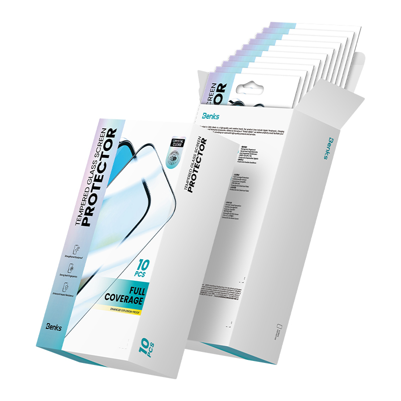 Apple iPhone 17 Pro Hidrofobik Ve Oleofobik Özellikli Benks 0.3mm Air Shield Ekran Koruyucu 10'lu Paket - 4