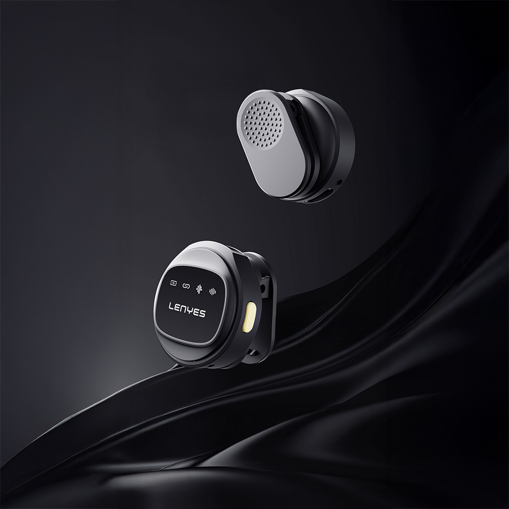 Lenyes LM204-TC Type-C Şarj Portlu Akıllı Gürültü Engelleyicili Type-C Bağlantılı Kablosuz Yaka Mikrofonu - 3