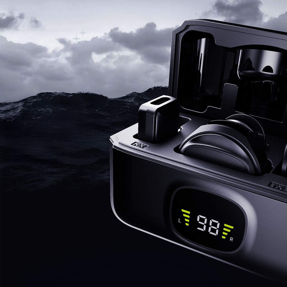 Lenyes LM204-TC Type-C Şarj Portlu Akıllı Gürültü Engelleyicili Type-C Bağlantılı Kablosuz Yaka Mikrofonu - 4