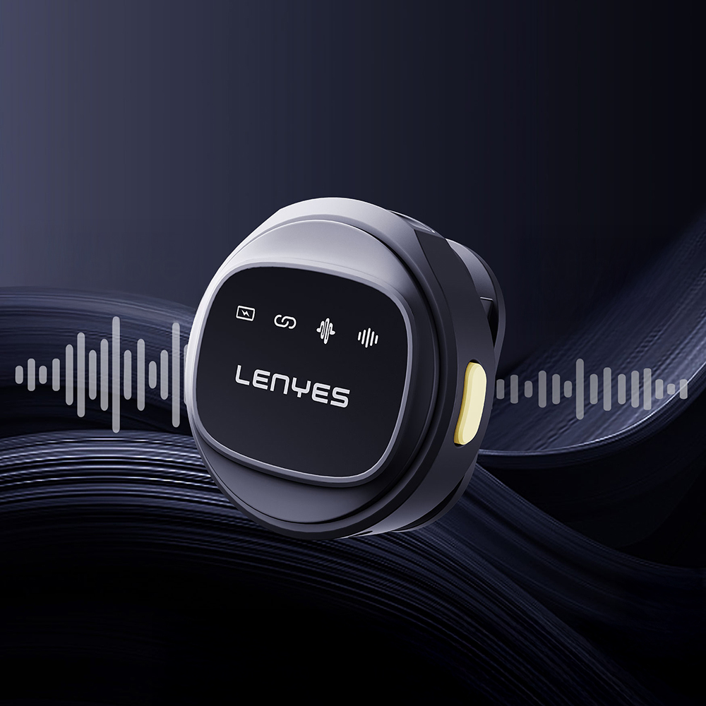 Lenyes LM204-TC Type-C Şarj Portlu Akıllı Gürültü Engelleyicili Type-C Bağlantılı Kablosuz Yaka Mikrofonu - 6