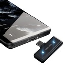 Lenyes LM205 2in1 Type-C Şarj Portlu Yapay Zeka Gürültü Engelleyicili Type-C ve Lightning Bağlantılı Kablosuz Yaka Mikrofonu - 3