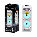 Zore GD-2828 Dijital LED Göstergeli Mikrofonlu RGB TWS Çift 8 inç Stereo Bass Kablosuz Karaoke Hoparlör - 3