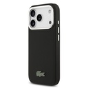 Apple iPhone 17 Pro Kılıf Lacoste Orjinal Lisanslı M-safe Şarj Özellikli PU Pike Desenli Standlı Metal Logolu Kapak - 1