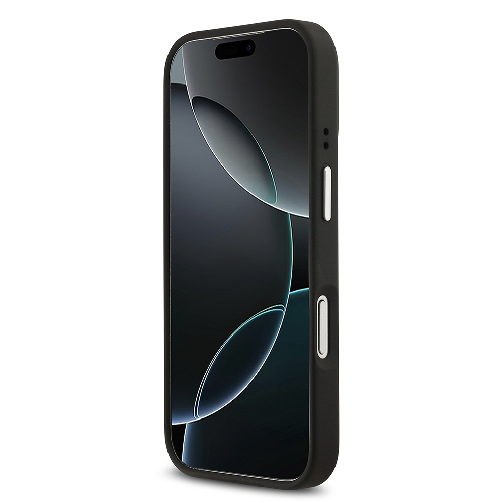 Apple iPhone 17 Pro Kılıf Lacoste Orjinal Lisanslı M-safe Şarj Özellikli PU Pike Desenli Standlı Metal Logolu Kapak - 4