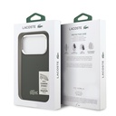 Apple iPhone 17 Pro Uyumlu Kılıf Lacoste Orjinal Lisanslı M-safe Şarj Özellikli PU Pike Desenli Standlı Metal Logolu Kapak - 21