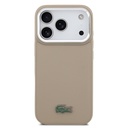 Apple iPhone 17 Pro Uyumlu Kılıf Lacoste Orjinal Lisanslı M-safe Şarj Özellikli PU Pike Desenli Standlı Metal Logolu Kapak - 23