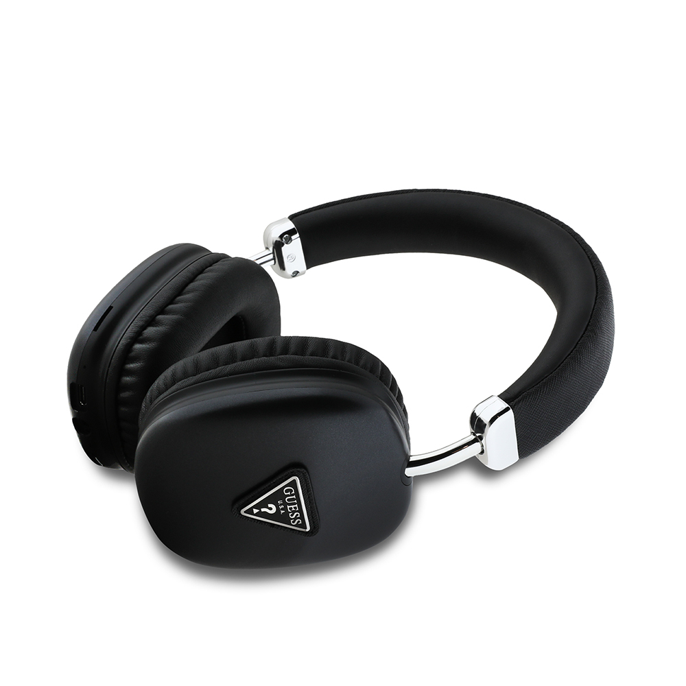 Guess Orjinal Lisanslı PU Üçgen Logolu Kulak Üstü Bluetooth Kulaklık - 4