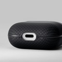 Apple Airpods Pro 2 Uyumlu Kılıf 1500D Aramid Fiber Pitaka Ultra-Slim Classic Serisi Black-Grey Twill Kapak - 9