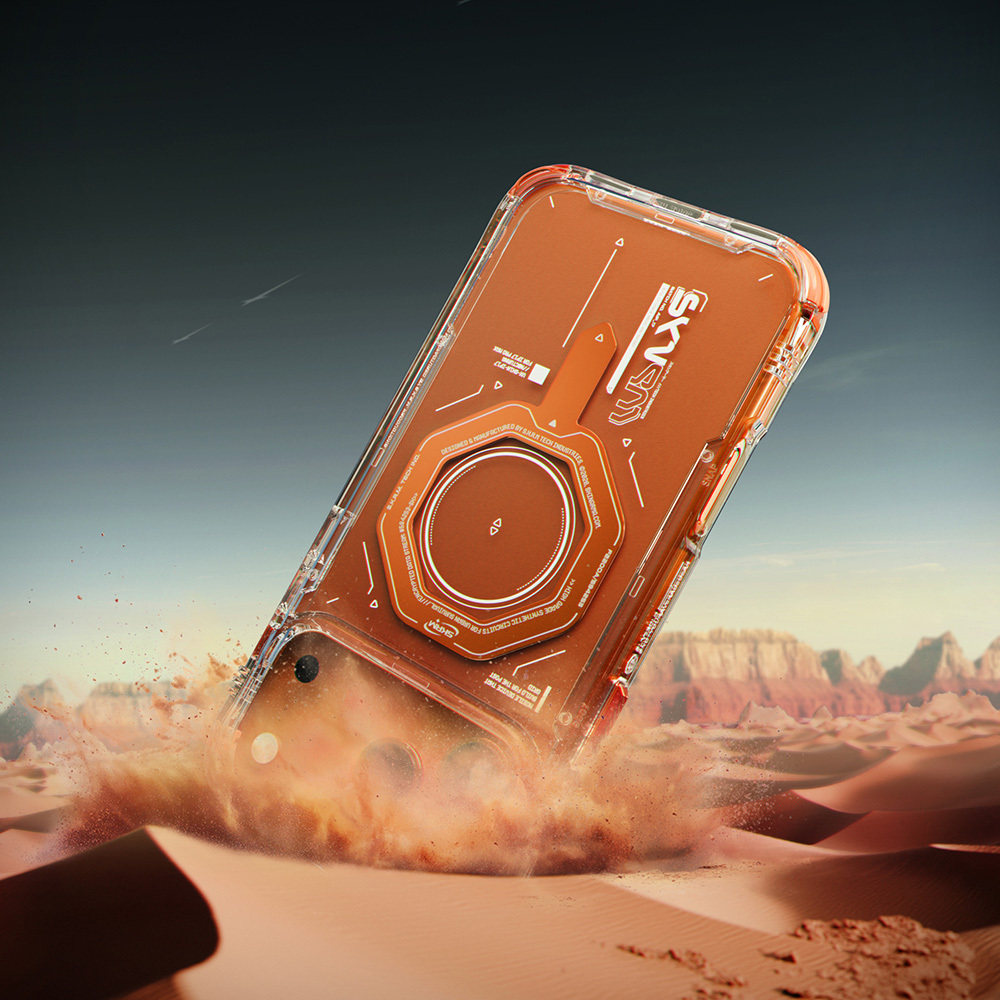 Apple iPhone 17 Pro Max Uyumlu Kılıf SkinArma M-safe Şarj Özellikli Airbag Tasarımlı Magma Kapak - 5