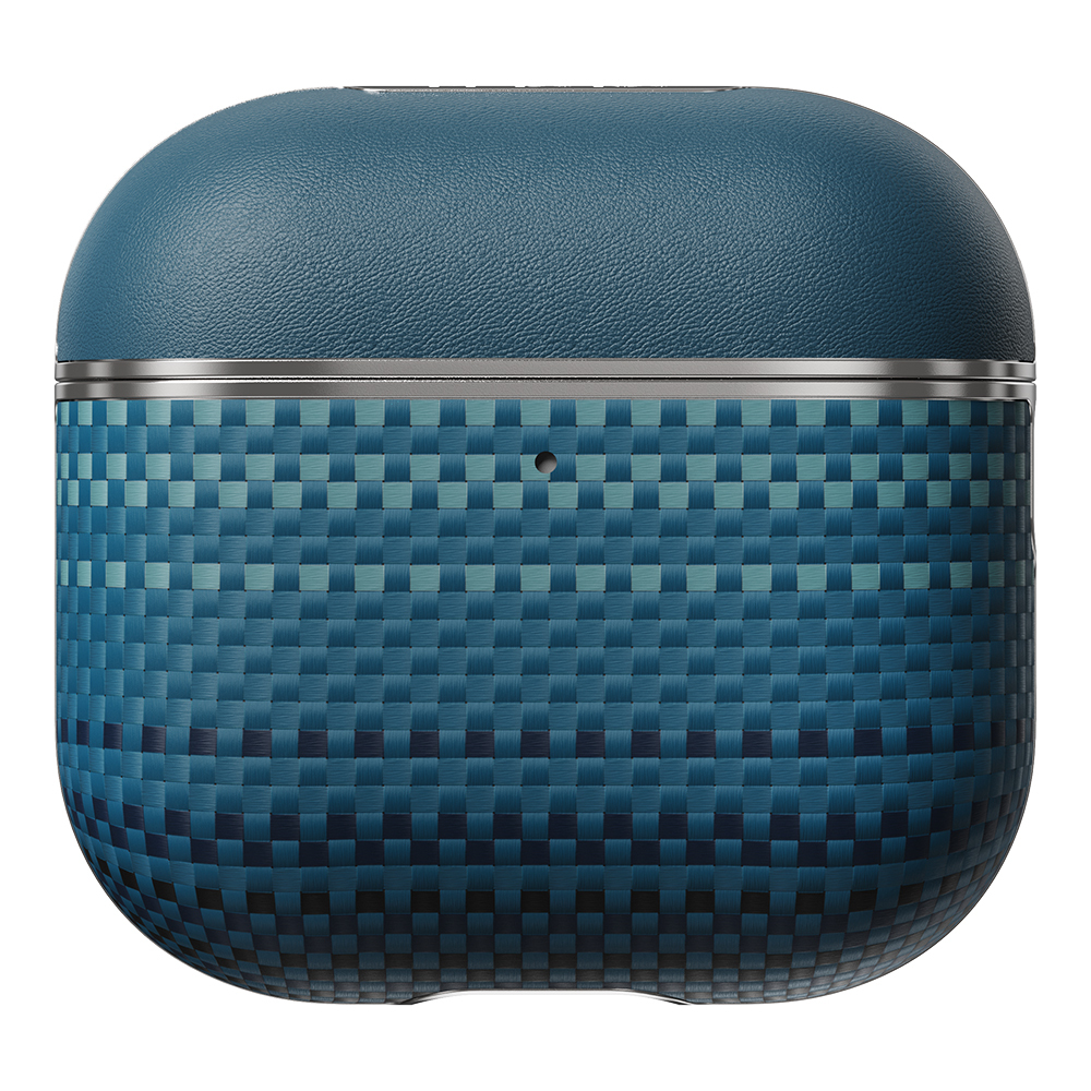 Apple Airpods Pro 2 Uyumlu Kılıf Aramid Fiber Pitaka Tactile Woven Sunset-Moonrise Serisi Sunset Kapak - 7