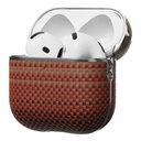 Apple Airpods Pro 2 Uyumlu Kılıf Aramid Fiber Pitaka Tactile Woven Sunset-Moonrise Serisi Sunset Kapak - 9