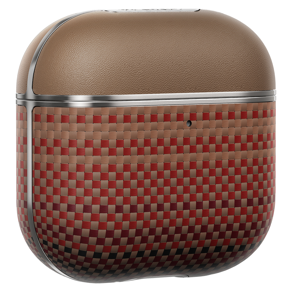 Apple Airpods Pro 2 Uyumlu Kılıf Aramid Fiber Pitaka Tactile Woven Sunset-Moonrise Serisi Sunset Kapak - 16