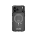 Apple iPhone 17 Pro Uyumlu Kılıf M-safe Şarj Özellikli Şeffaf Airbag Tasarımlı Skinarma Saido Mag-Charge Kapak - 5