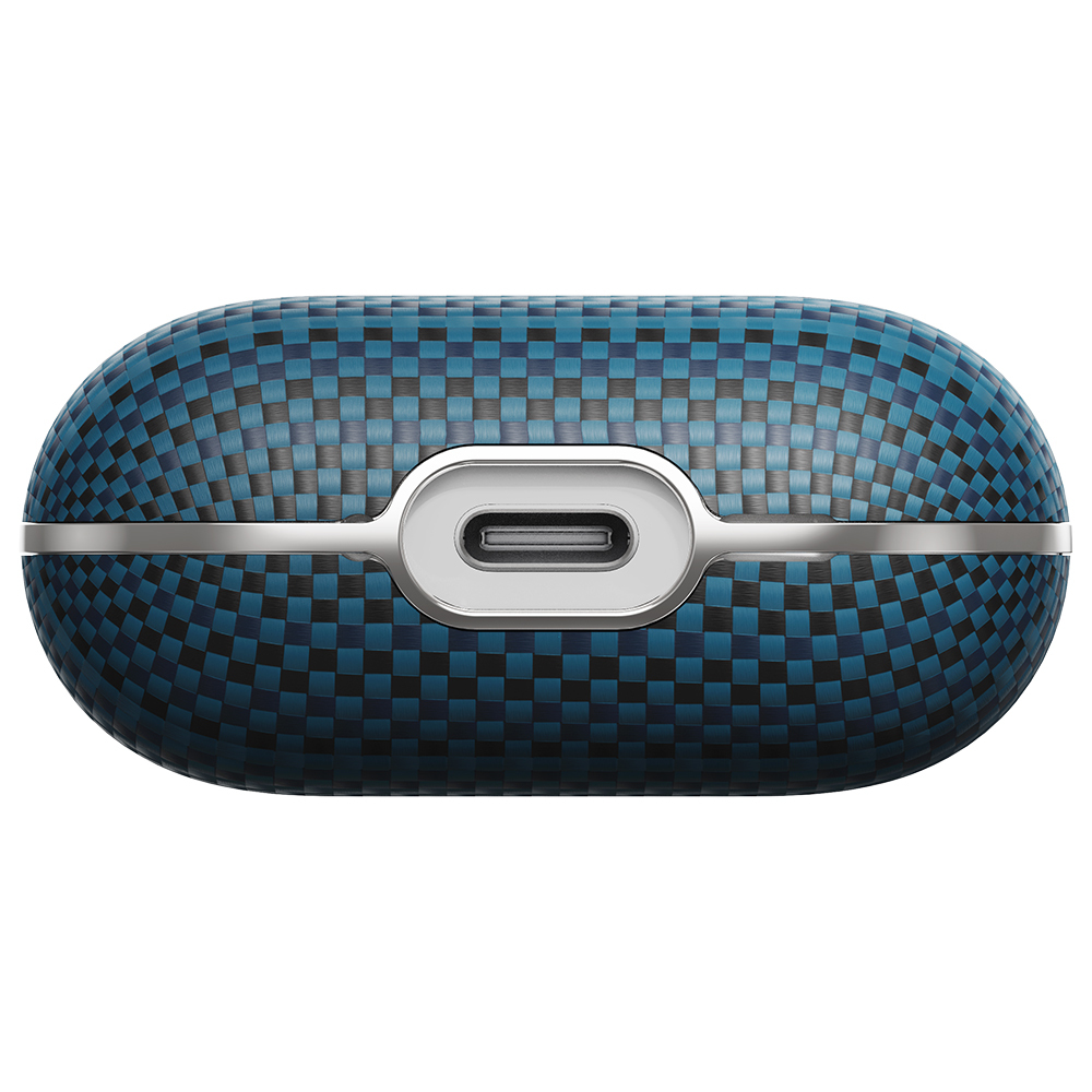 Apple Airpods 4 Uyumlu Kılıf Aramid Fiber Pitaka Tactile Woven Sunset-Moonrise Serisi Sunset Kapak - 12