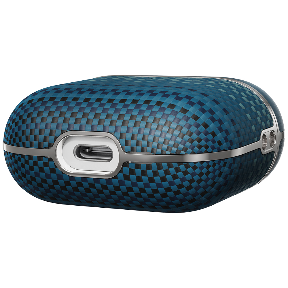 Apple Airpods 4 Uyumlu Kılıf Aramid Fiber Pitaka Tactile Woven Sunset-Moonrise Serisi Sunset Kapak - 16