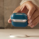 Apple Airpods 4 Uyumlu Kılıf Aramid Fiber Pitaka Tactile Woven Sunset-Moonrise Serisi Sunset Kapak - 21