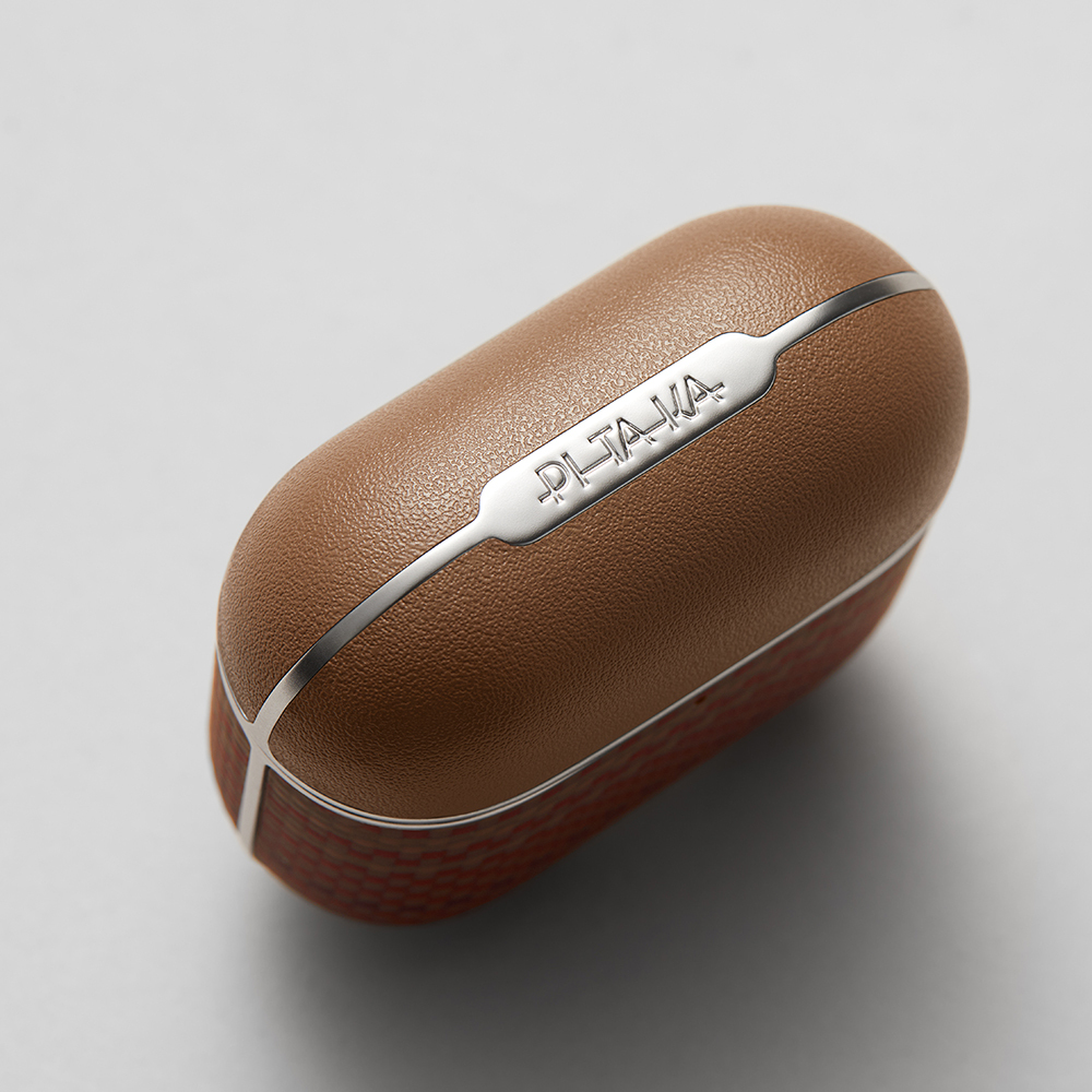 Apple Airpods 4 Uyumlu Kılıf Aramid Fiber Pitaka Tactile Woven Sunset-Moonrise Serisi Sunset Kapak - 28