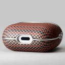 Apple Airpods 4 Uyumlu Kılıf Aramid Fiber Pitaka Tactile Woven Sunset-Moonrise Serisi Sunset Kapak - 29