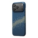 Apple iPhone 17 Pro Max Kılıf M-safe Şarj Özellikli Lumintex Fosforlu Pitaka Tactile Woven Starpeak Serisi Milky Way Galaxy Kapak - 1